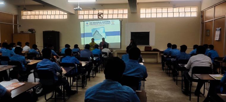 Career guidance programme conducted by Krishna Aditya College for Arts group students